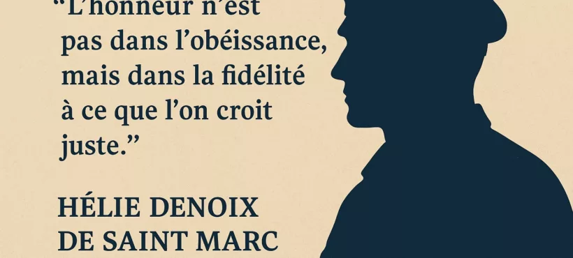 Le Héros du Jour – 20 novembre – HELIE DENOIX DE SAINT MARC