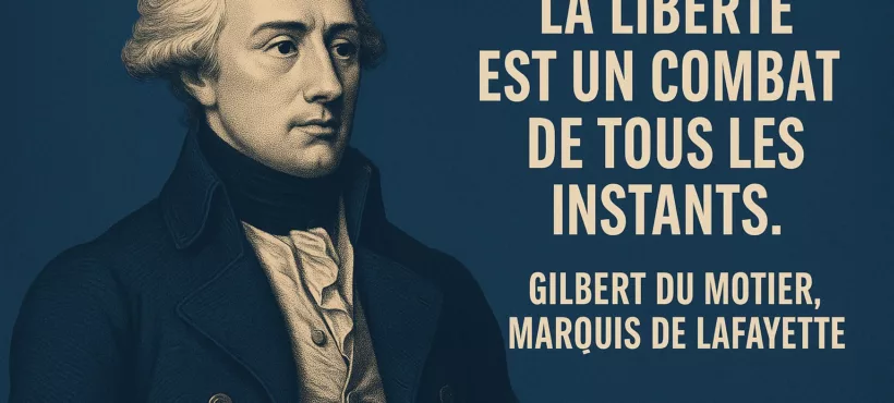 Le héros du jour – 17 novembre – MARQUIS DE LA FAYETTE